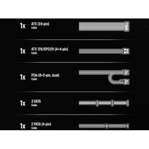 Corsair CORSAIR CX650 650W Μαύρο Τροφοδοτικό Υπολογιστή Full Wired 80 Plus Bronze