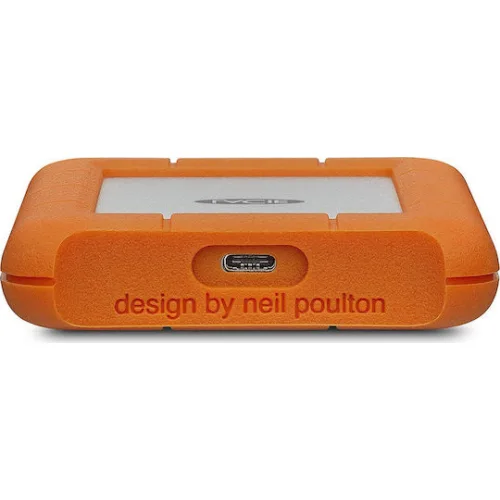 Lacie Rugged USB-C USB 3.1 Εξωτερικός HDD 1TB 3.5" Πορτοκαλί