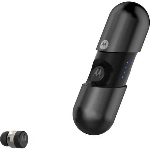 Motorola VerveBuds 400 Bluetooth Handsfree Ακουστικά με Θήκη Φόρτισης Μαύρα