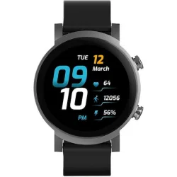 Ticwatch E3 44mm Αδιάβροχο Smartwatch με Παλμογράφο (Panther Black)