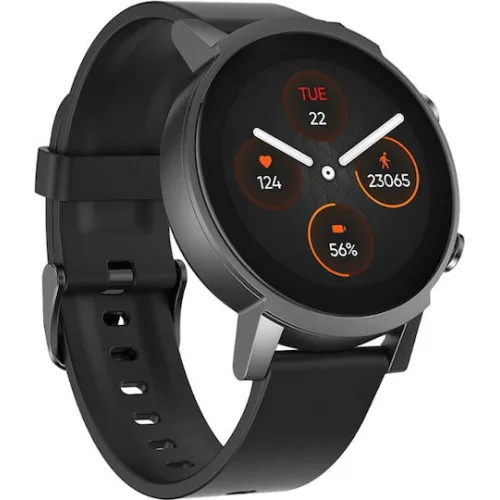 Ticwatch E3 44mm Αδιάβροχο Smartwatch με Παλμογράφο (Panther Black)