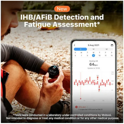 Ticwatch Pro 3 Ultra Stainless Steel 48mm Αδιάβροχο Smartwatch με Παλμογράφο (Shadow Black)