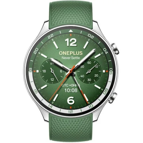OnePlus Watch 2R Stainless Steel 47mm με Παλμογράφο (Πράσινο)