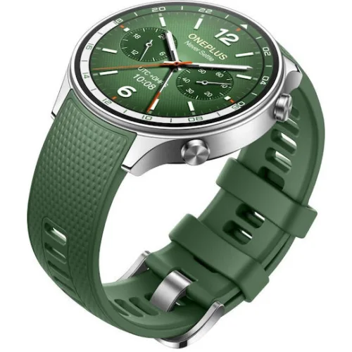 OnePlus Watch 2R Stainless Steel 47mm με Παλμογράφο (Πράσινο)