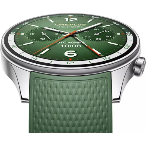 OnePlus Watch 2R Stainless Steel 47mm με Παλμογράφο (Πράσινο)