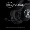 Logitech G PRO X with MIT Blue VO!CE Over Ear Gaming Headset με σύνδεση 2x3.5mm / USB