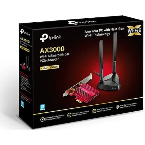 TP-LINK Archer TX3000E v2 Ασύρματη Κάρτα Δικτύου Wi‑Fi 6 (3000Mbps) PCI-e