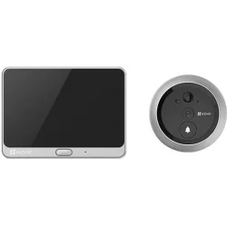 Ezviz CS-DP2C Σετ Θυροτηλεόρασης Wi-Fi Ασημί