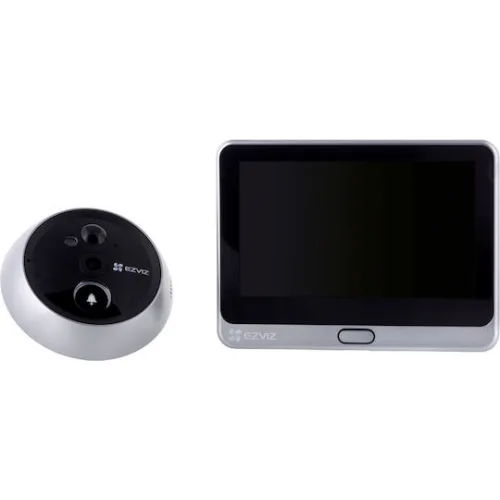 Ezviz CS-DP2C Σετ Θυροτηλεόρασης Wi-Fi Ασημί