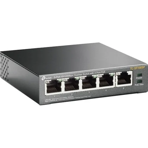 TP-LINK TL-SF1005P v4 Unmanaged L2 PoE Switch με 5 Θύρες Ethernet
