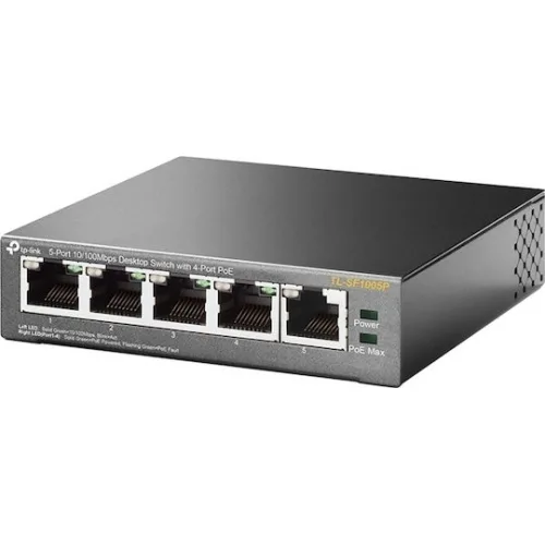 TP-LINK TL-SF1005P v4 Unmanaged L2 PoE Switch με 5 Θύρες Ethernet