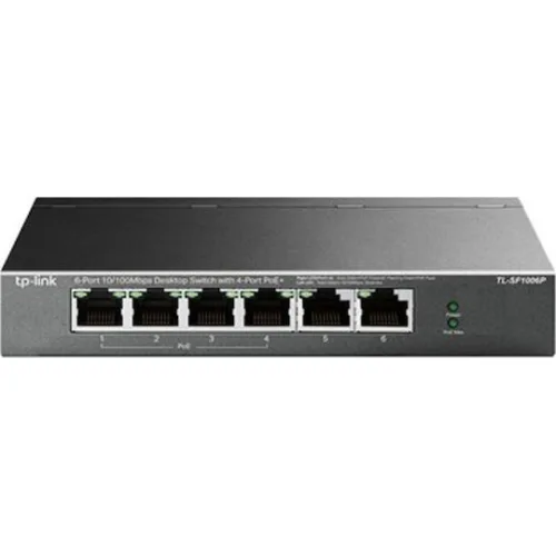 TP-LINK TL-SF1006P v1 Unmanaged L2 PoE+ Switch με 6 Θύρες Ethernet
