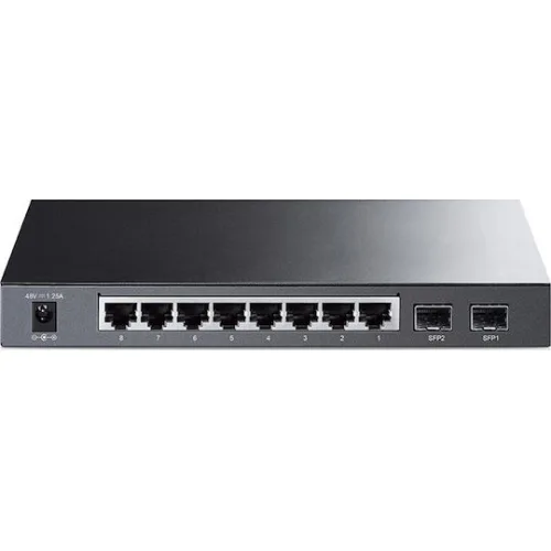 TP-LINK TL-SG2210P v5 Managed L2 PoE Switch με 8 Θύρες Ethernet και 2 SFP Θύρες