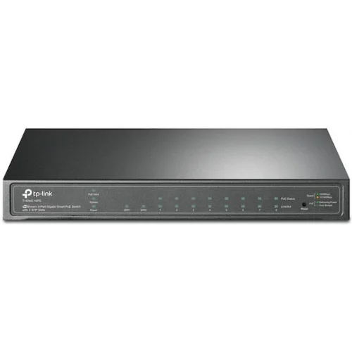 TP-LINK TL-SG2210P v5 Managed L2 PoE Switch με 8 Θύρες Ethernet και 2 SFP Θύρες