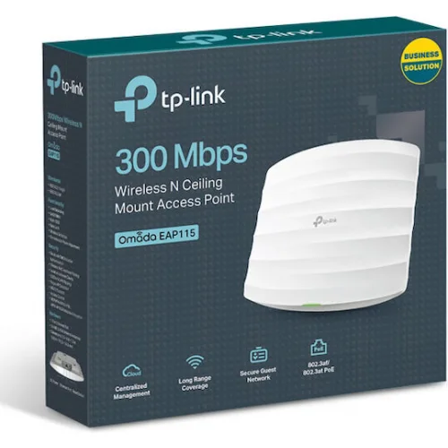 TP-LINK EAP115 v4 Access Point Wi‑Fi 4 Single Band (2.4GHz)