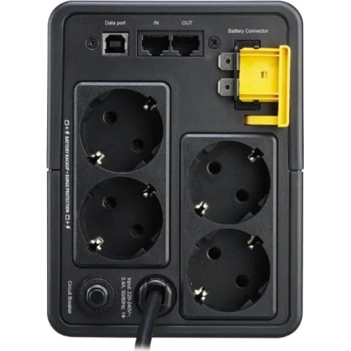 APC Back-UPS 1200VA AVR (Schuko) Line-Interactive 650W με 4 Schuko Πρίζες