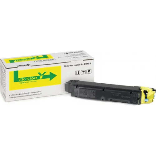 Kyocera TK-5160Y Γνήσιο Toner Laser Εκτυπωτή Κίτρινο 12000 Σελίδων (1T02NTANL0)