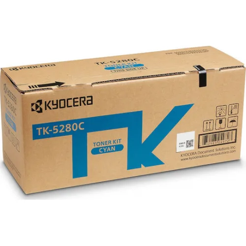 Kyocera TK-5280C Γνήσιο Toner Laser Εκτυπωτή Κυανό 11000 Σελίδων (1T02TWCNL0)