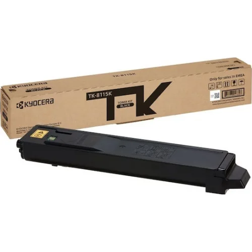 Kyocera TK-8115K Γνήσιο Toner Laser Εκτυπωτή Μαύρο 12000 Σελίδων (1T02P30NL0)