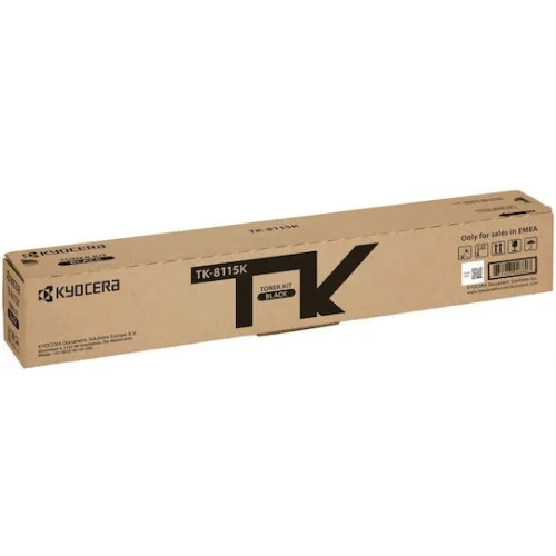 Kyocera TK-8115K Γνήσιο Toner Laser Εκτυπωτή Μαύρο 12000 Σελίδων (1T02P30NL0)
