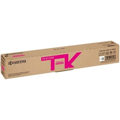 Kyocera TK-8115M Γνήσιο Toner Laser Εκτυπωτή Ματζέντα 6000 Σελίδων (1T02P3BNL0)