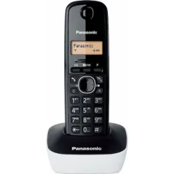 Panasonic KX-TG1611 Ασύρματο Τηλέφωνο με Ελληνικό Μενού Μαύρο-Λευκό