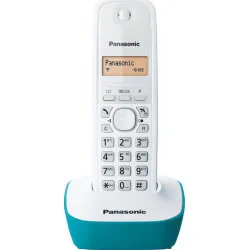 Panasonic KX-TG1611 Ασύρματο Τηλέφωνο με Ελληνικό Μενού Λευκό-Μπλέ