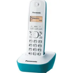 Panasonic KX-TG1611 Ασύρματο Τηλέφωνο με Ελληνικό Μενού Λευκό-Μπλέ