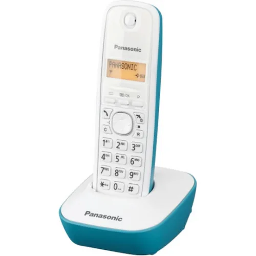 Panasonic KX-TG1611 Ασύρματο Τηλέφωνο με Ελληνικό Μενού Λευκό-Μπλέ