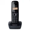 Panasonic KX-TG1611 Ασύρματο Τηλέφωνο με Ελληνικό Μενού Μαύρο-Ασημί