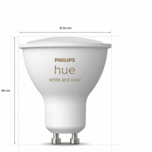 Philips Smart Λάμπες LED 4.3W για Ντουί GU10 RGB 2τμχ