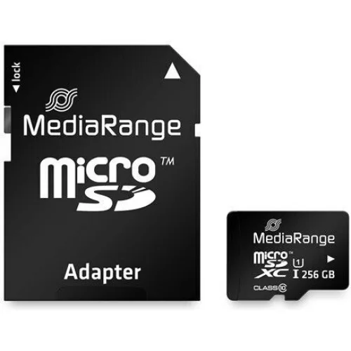 MediaRange microSDXC 256GB Class 10 U1 UHS-I με αντάπτορα