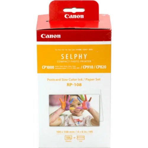 Canon RP-108 Φωτογραφικό Χαρτί Selphy CP Tri-Colour A6 (10x15) για Εκτυπωτές Θερμικής Εξάχνωσης/Μεταφοράς 108 Φύλλα