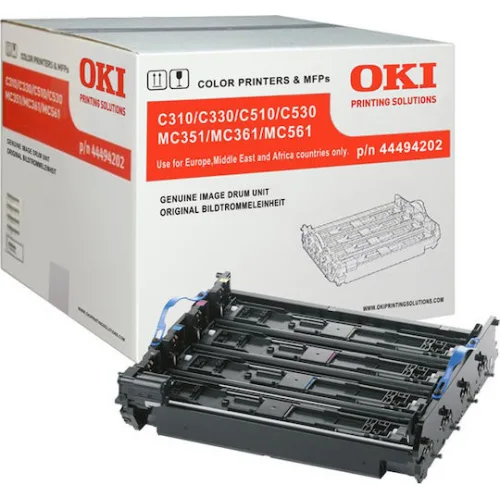 OKI 44494202 Γνήσιο Drum Laser Εκτυπωτή Μαύρο/Κίτρινο/Κυανό/Ματζέντα 20000 Σελίδων
