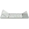 MediaRange Foldable and Rechargeable Bluetooth keyboard 64 keys with touchpad Silver (MROS133-GR)