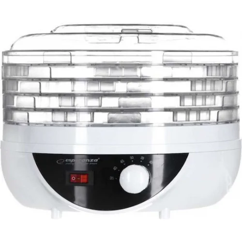 Esperanza Αποξηραντής Τροφίμων με 5 Ράφια και Ρυθμιζόμενη Θερμοκρασία 35-70°C Esperanza Αποξηραντής Τροφίμων με 5 Ράφια και Ρυθμιζόμενη Θερμοκρασία 35-70°C