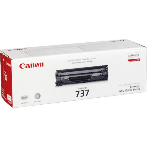 Canon 737 Γνήσιο Toner Laser Εκτυπωτή Μαύρο 2400 Σελίδων (9435B002)