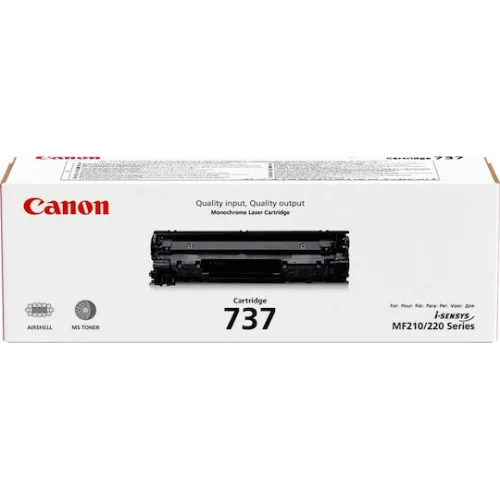 Canon 737 Γνήσιο Toner Laser Εκτυπωτή Μαύρο 2400 Σελίδων (9435B002)