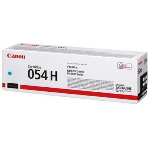 Canon 054H Γνήσιο Toner Laser Εκτυπωτή Κυανό High Yield 2300 Σελίδων (3027C002)