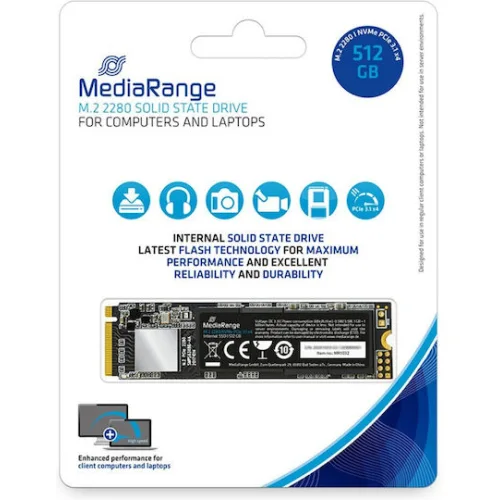MediaRange SSD 512GB M.2 NVMe PCI Express 3.0