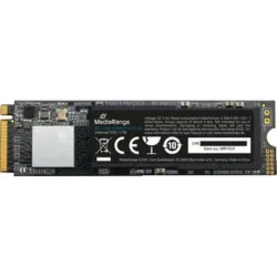 MediaRange Internal M.2 2280 solid state drive, NVMe PCIe 3.1 x4 20 Gb/s, 1TB, black (MR1033)