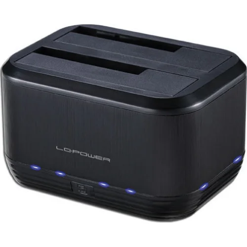 LC-Power Docking Station για 2 Σκληρούς Δίσκους SATA 2.5" / 3.5" με σύνδεση USB 3.0 (LC-DOCK-U3-III)