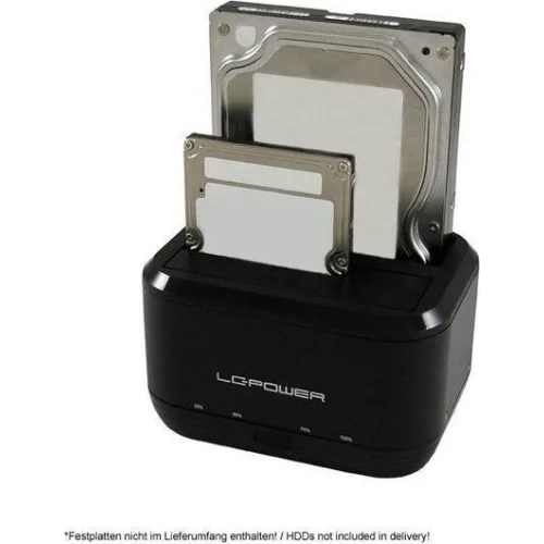 LC-Power Docking Station για 2 Σκληρούς Δίσκους SATA 2.5" / 3.5" με σύνδεση USB 3.0 (LC-DOCK-U3-III)