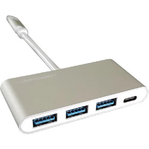 LC-Power USB 3.0 Hub 4 Θυρών με σύνδεση USB-C Γκρι
