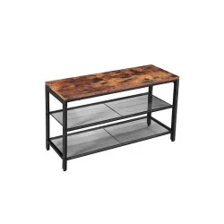 Μεταλλική Παπουτσοθήκη με 2 Ράφια Μαύρη Μ80xΠ30xΥ44.5cm Μεταλλική Παπουτσοθήκη με 2 Ράφια Μαύρη Μ80xΠ30xΥ44.5cm