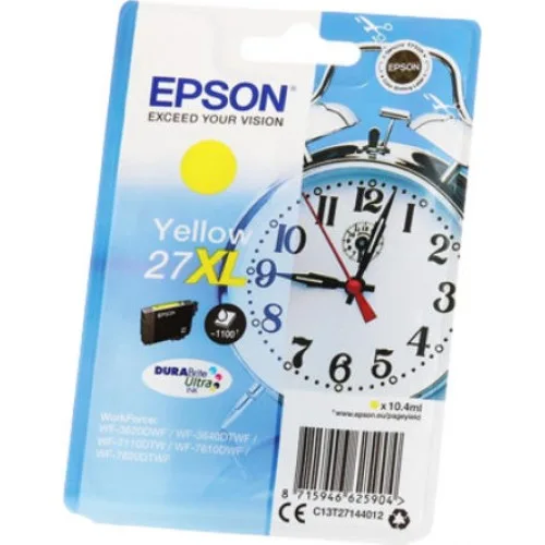 Epson 27XL Γνήσιο Μελάνι Εκτυπωτή InkJet Κίτρινο (C13T27144010 C13T27144012)
