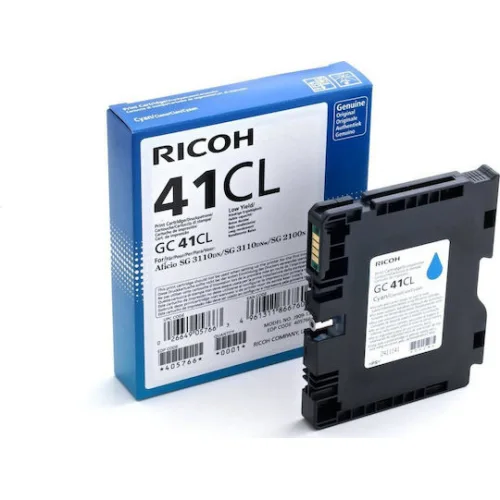 Ricoh GC41CL Γνήσιο Μελάνι Εκτυπωτή InkJet Κυανό (405766)