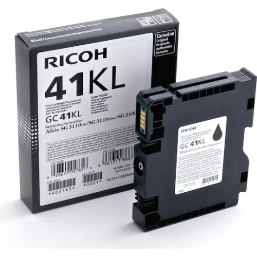 Ricoh GC 41KL Γνήσιο Μελάνι Εκτυπωτή InkJet Μαύρο (405765)