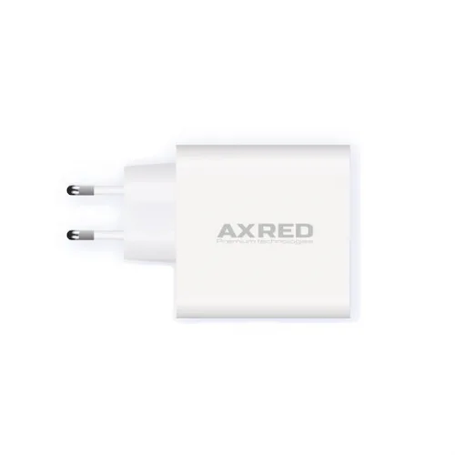 Axred Φορτιστής Χωρίς Καλώδιο με 2 Θύρες USB-A και Θύρα USB-C 65W Power Delivery Λευκός (AXRAX65W)