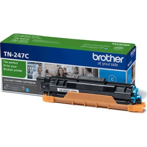 Brother TN-247C Γνήσιο Toner Laser Εκτυπωτή Κυανό High Yield 2300 Σελίδων (TN-247C)